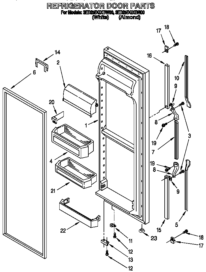Refrigerator door