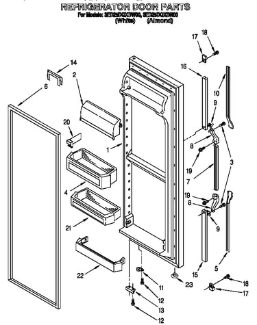 Refrigerator door
