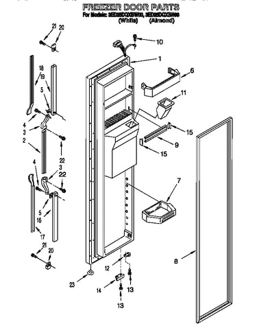Freezer door