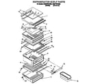 Whirlpool ED25PWXAW02 refrigerator shelf diagram