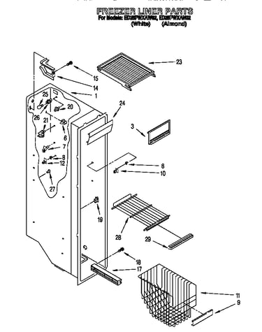 Freezer liner