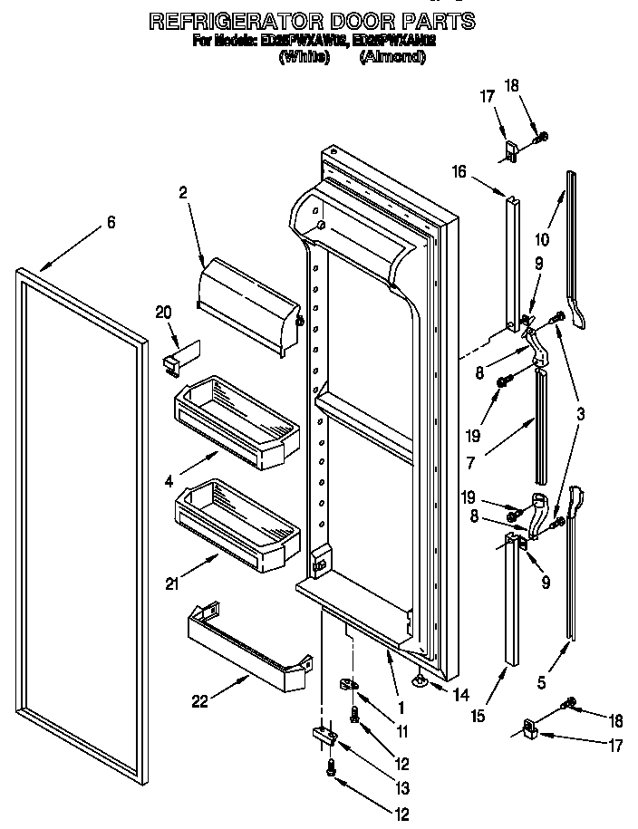 Refrigerator door