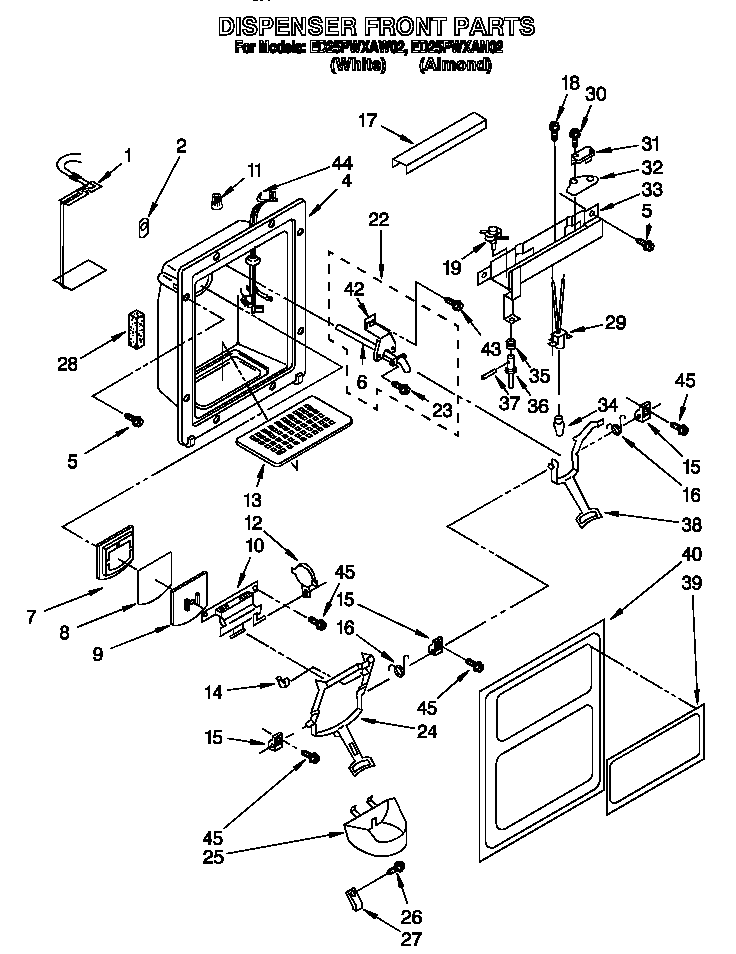 DISPENSER FRONT