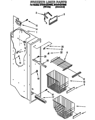 Freezer liner