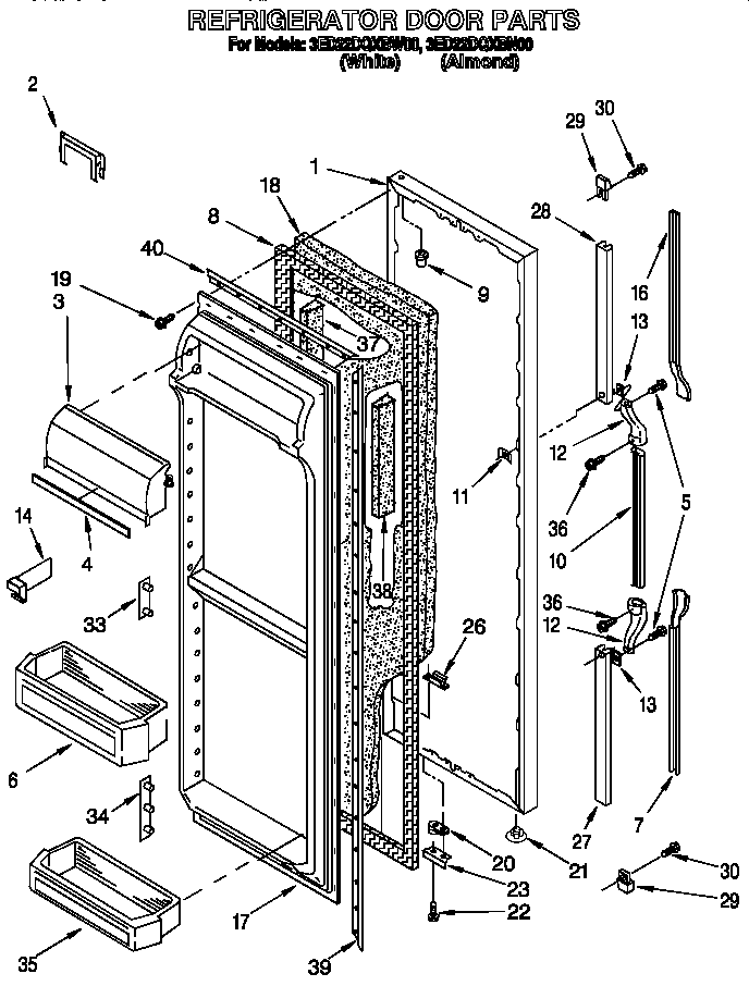 Refrigerator door