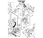 Whirlpool LGR2614BW0 cabinet diagram