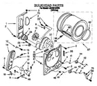 Whirlpool LGR2614BW0 bulkhead diagram