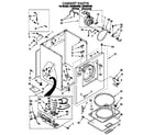 Whirlpool LGR4624BN0 cabinet diagram