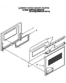 Lower oven door