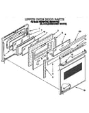 Upper oven door