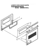 Lower oven door