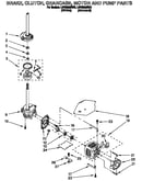 Brake, clutch, gearcase, motor and pump