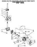 Brake, clutch, gearcase, motor and pump