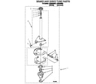 Whirlpool LSV9245BN0 brake and drive tube diagram