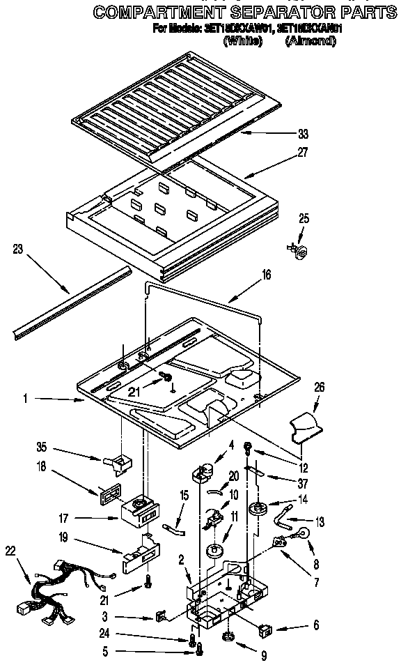 Compartment separator