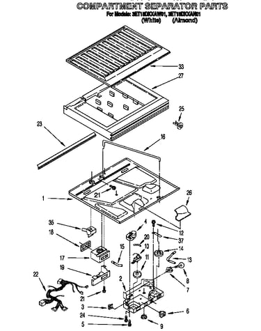 Compartment separator