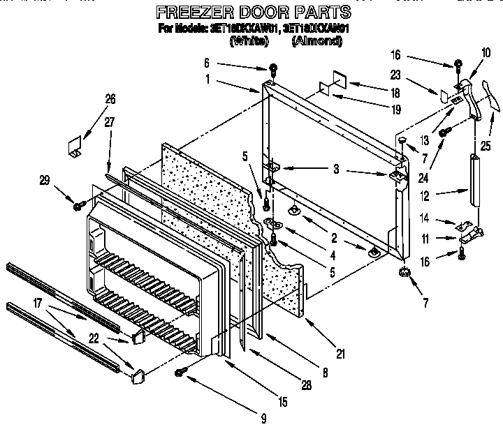 Freezer door