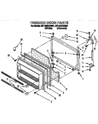 Freezer door