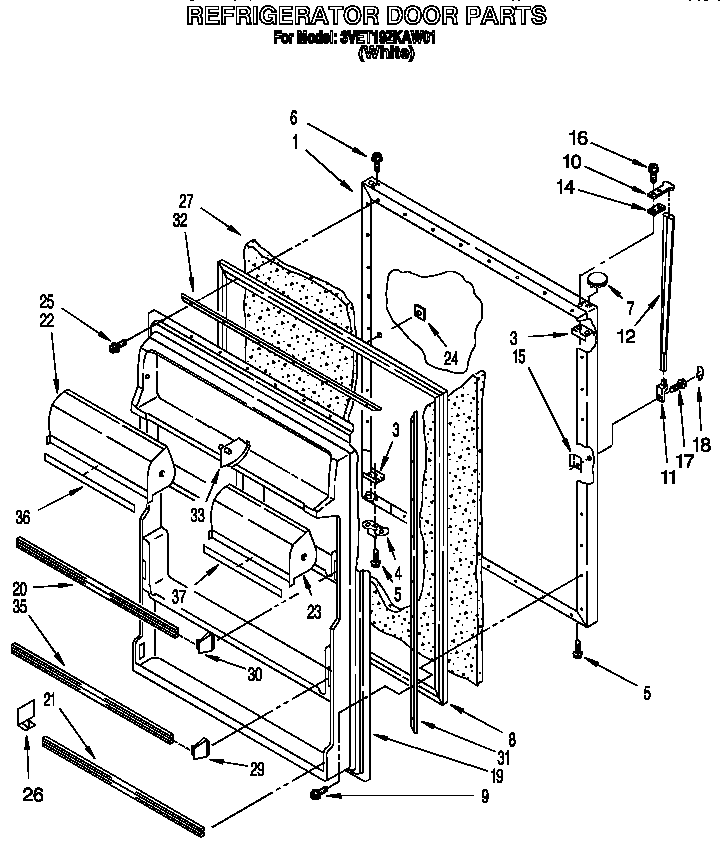 Refrigerator door