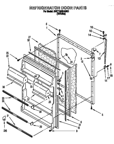 Refrigerator door