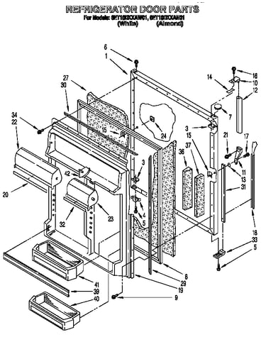Refrigerator door