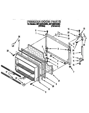 Freezer door