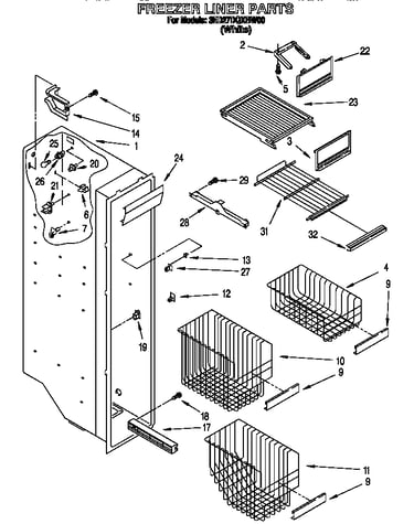 Freezer liner
