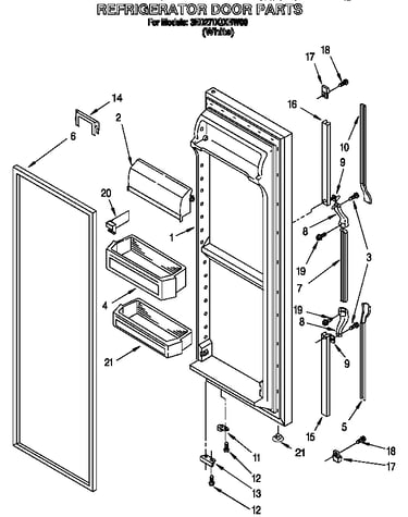 Refrigerator door