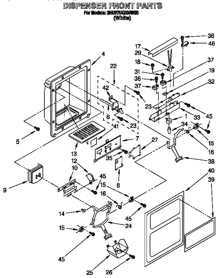 DISPENSER FRONT