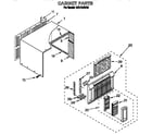 Whirlpool ACU124XA0 cabinet diagram