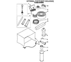 Whirlpool ACU124XA0 optional parts (not included) diagram