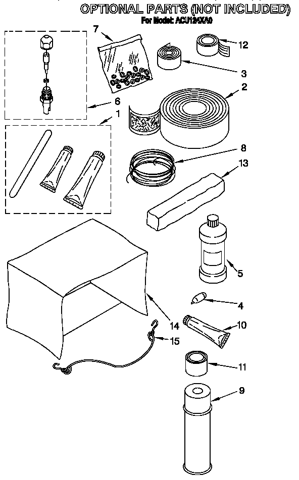 Optional parts (not included)