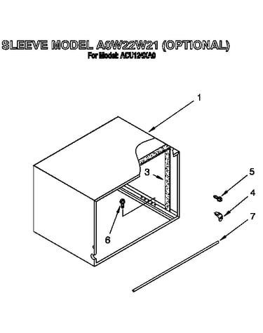 Sleeve model a0w22w21 (optional)
