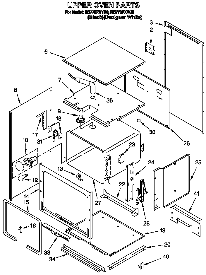 Upper oven