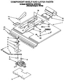 Component shelf and latch