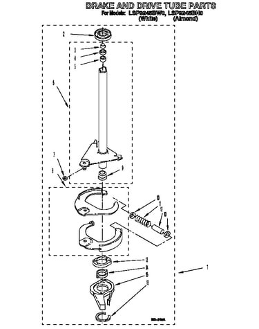Brake and drive tube