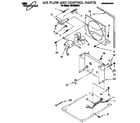 Whirlpool AD0252XA1 air flow and control parts diagram