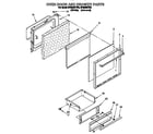 Whirlpool SF365BEYW3 oven door and drawer diagram