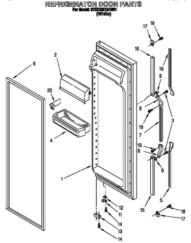Refrigerator door