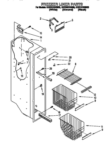 Freezer liner