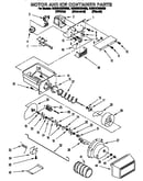 Motor and ice container
