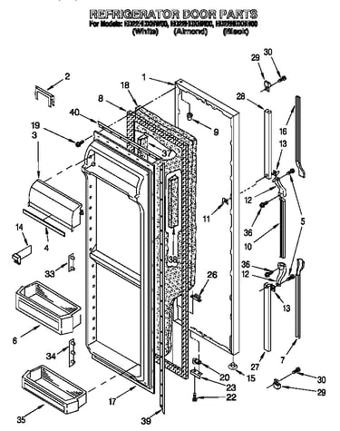 Refrigerator door