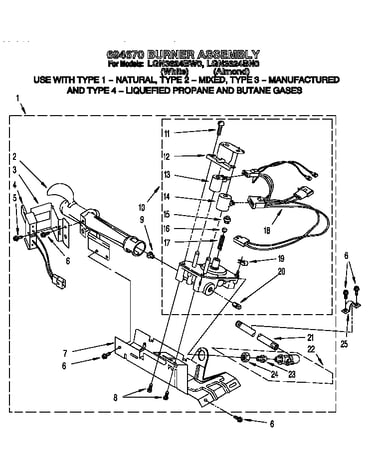 694670 burner assembly