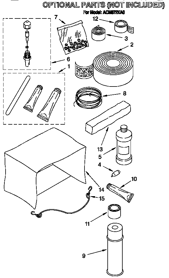 Optional parts (not included)