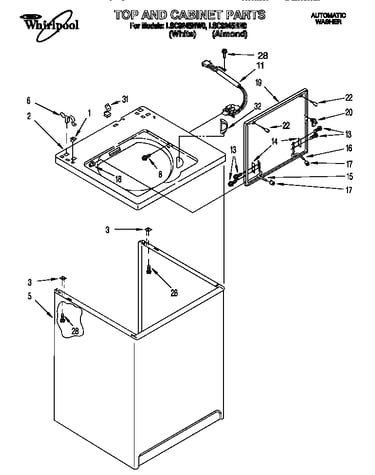 Top and cabinet