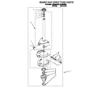 Whirlpool LSC9245BW0 brake and drive tube diagram