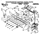 Whirlpool LTG7245AW0 washer/dryer control panel diagram