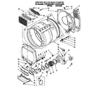 Whirlpool LTG7245AN0 dryer bulkhead diagram
