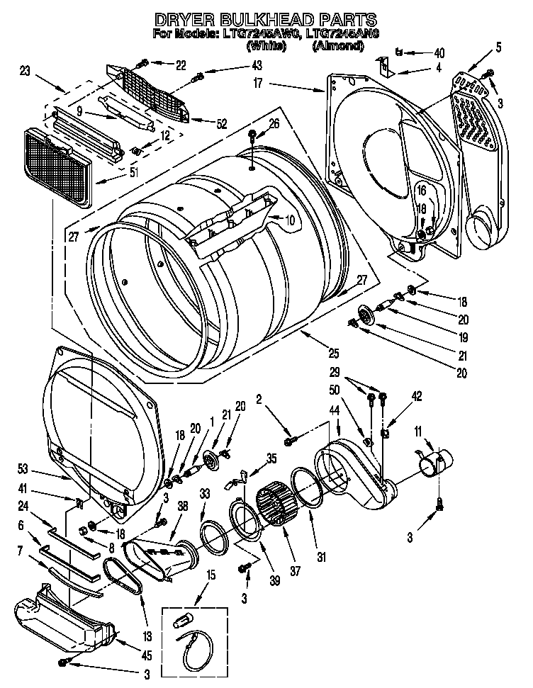 Dryer bulkhead