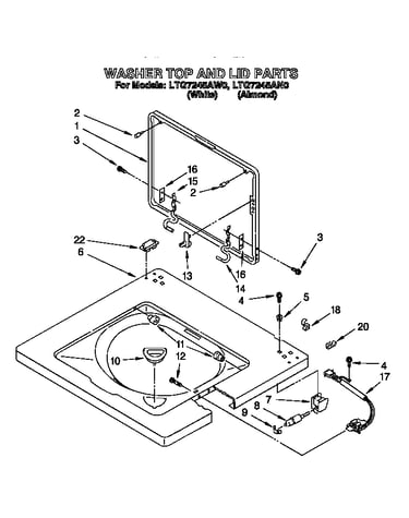 Washer top and lid
